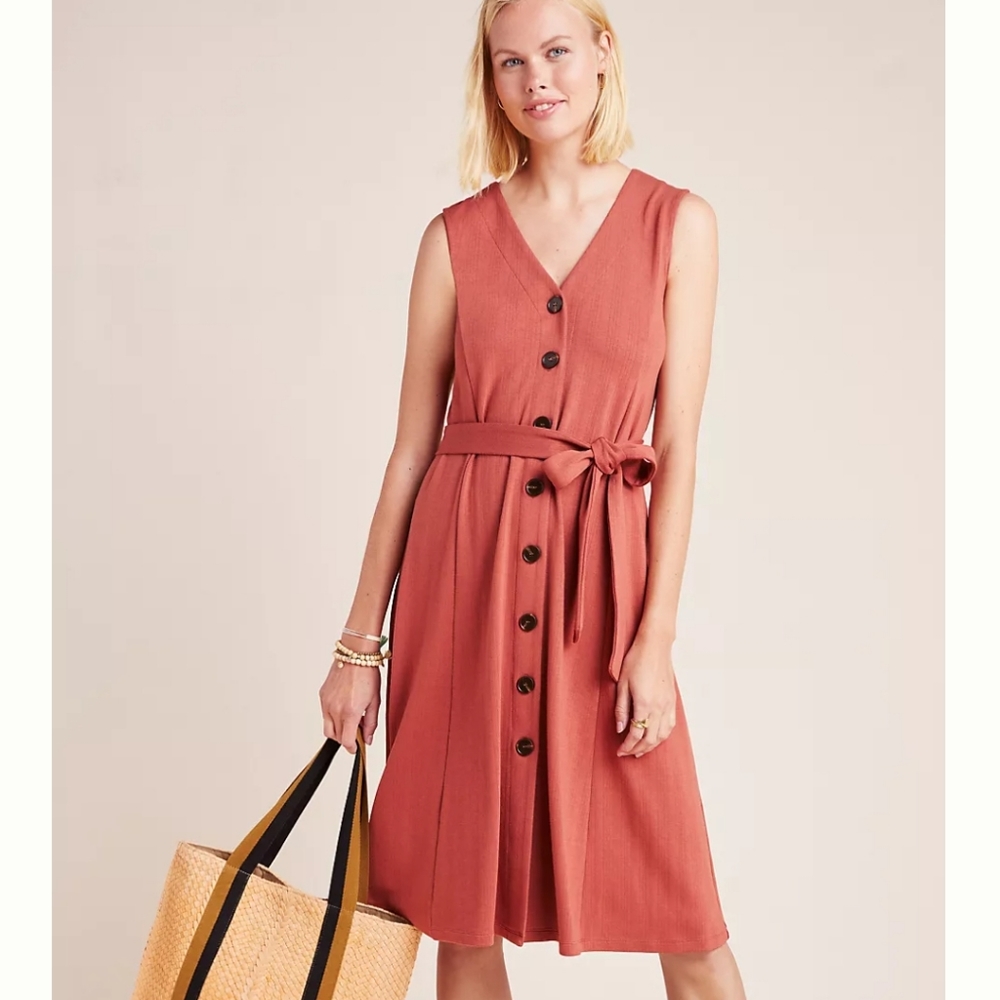 Anthropologie Sunday in Brooklyn Briar Buttondown Dress Size S NWT